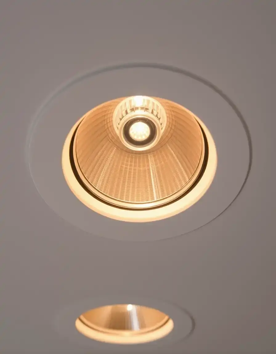 Low profile recessed downlight kit