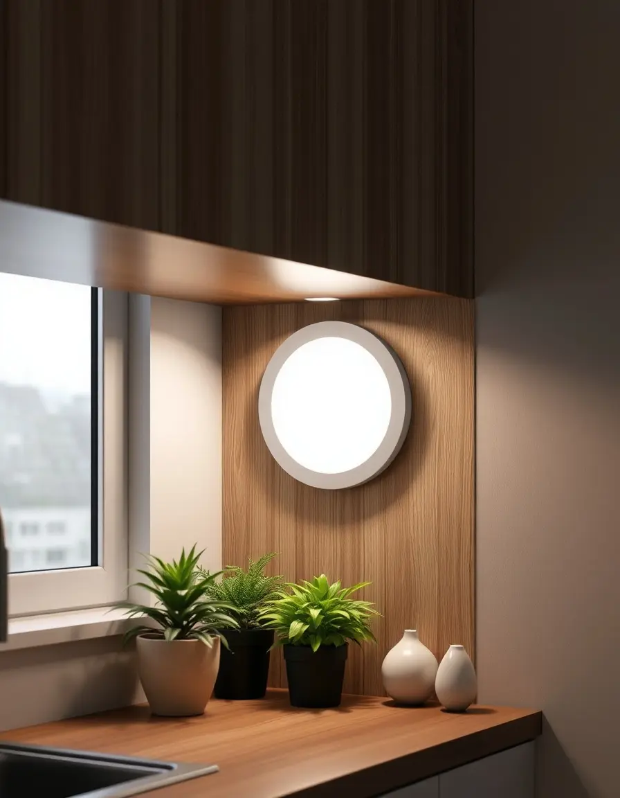 Touch dimmable under cabinet downlight