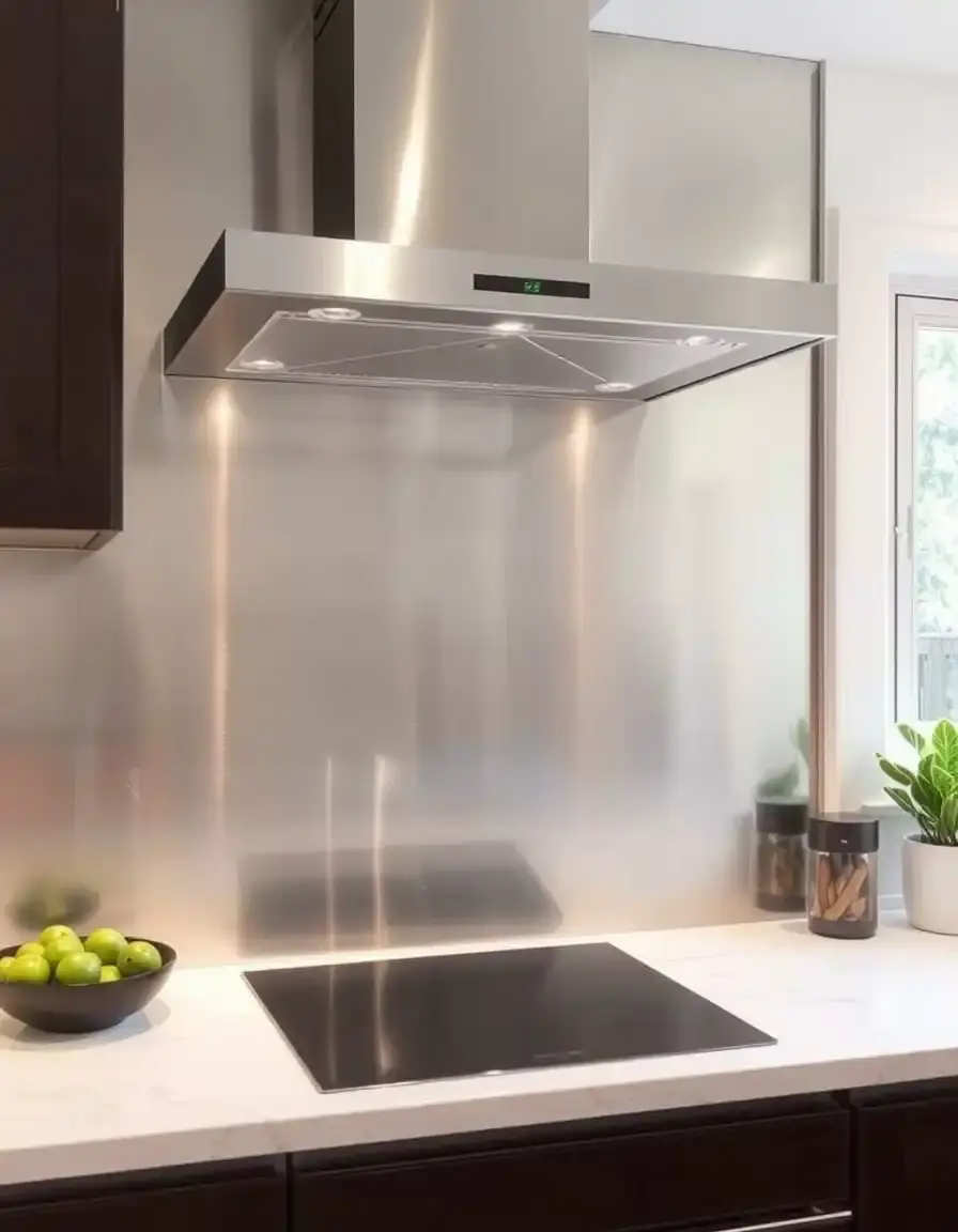 Stainless steel metal wall panels for kitchens