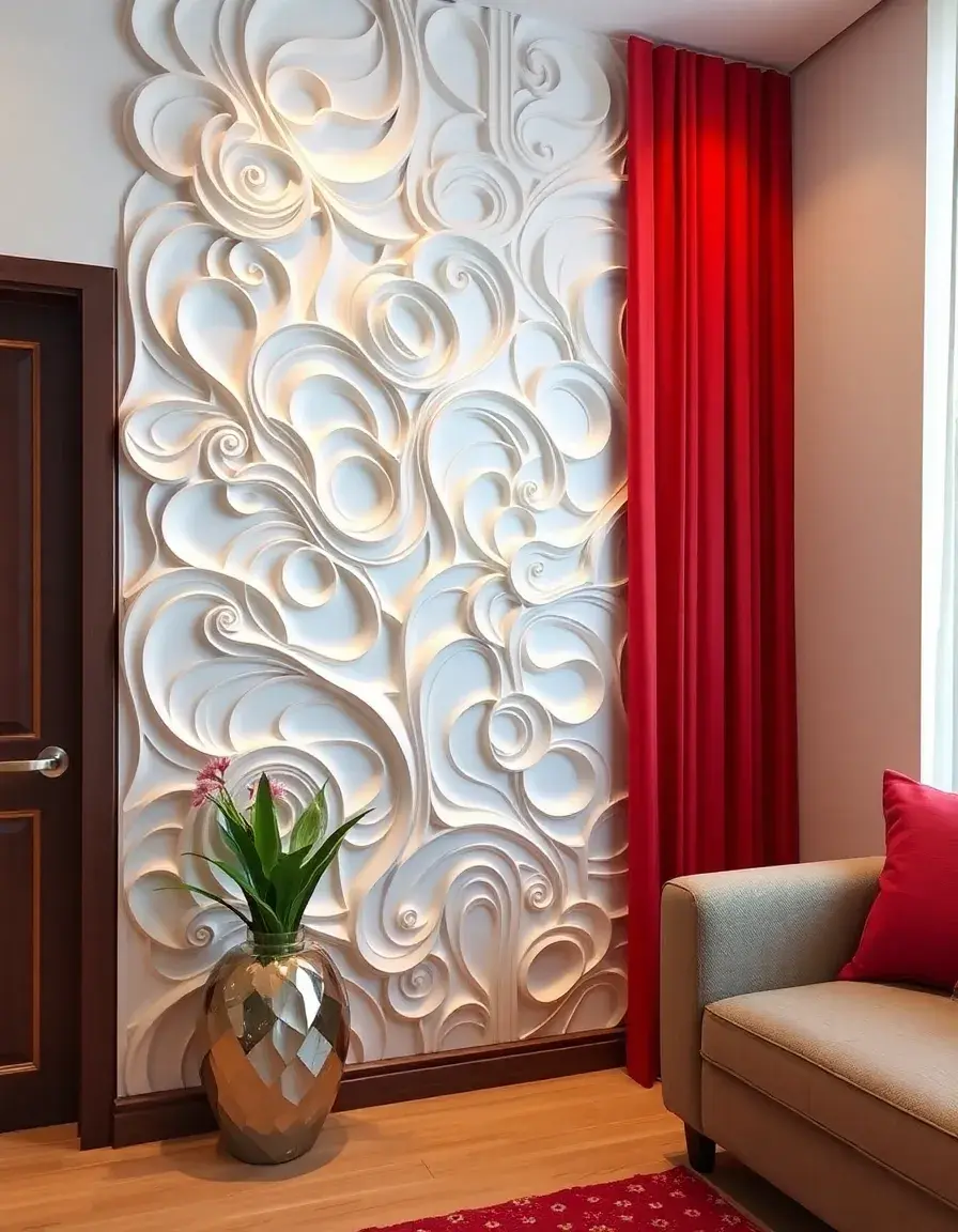 Decorative 3D foam wall panels