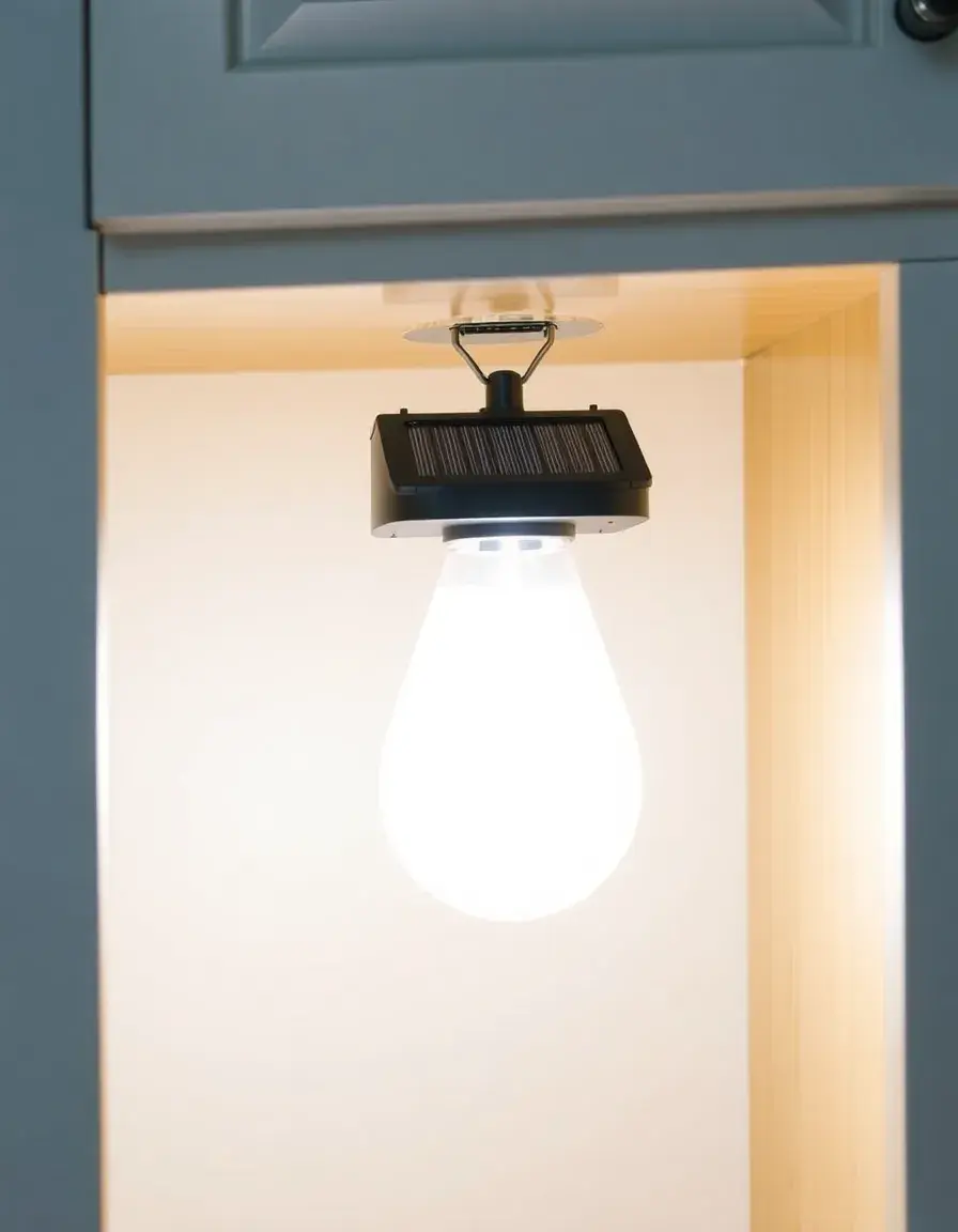 Solar Cabinet Lamp rechargeable