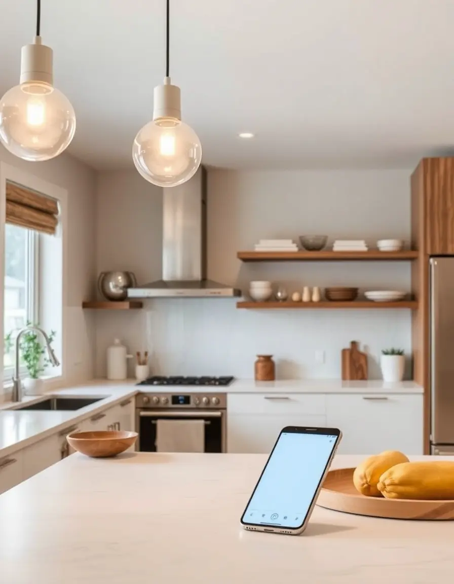 App-controlled LED smart bulbs for kitchen