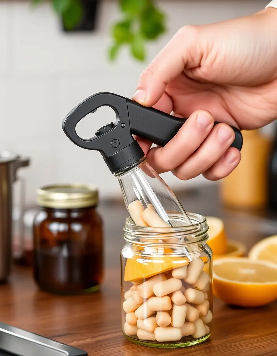 Multi-function opener for bottles, cans, and jars