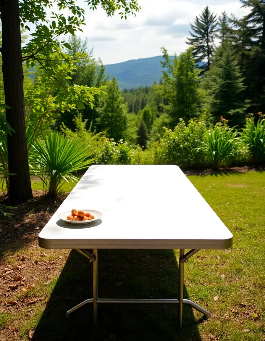 Lightweight aluminum folding camp table