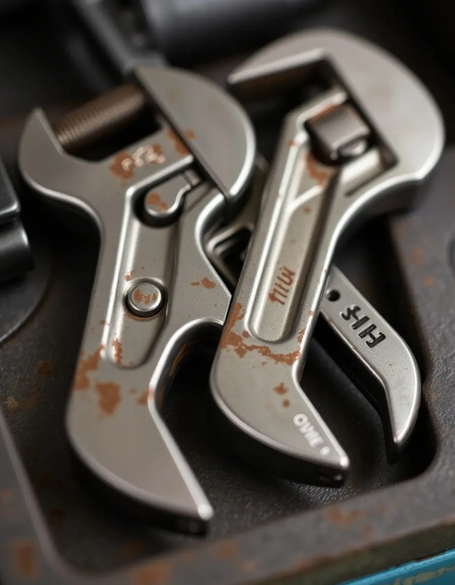 Adjustable Steel Pipe Wrench Set