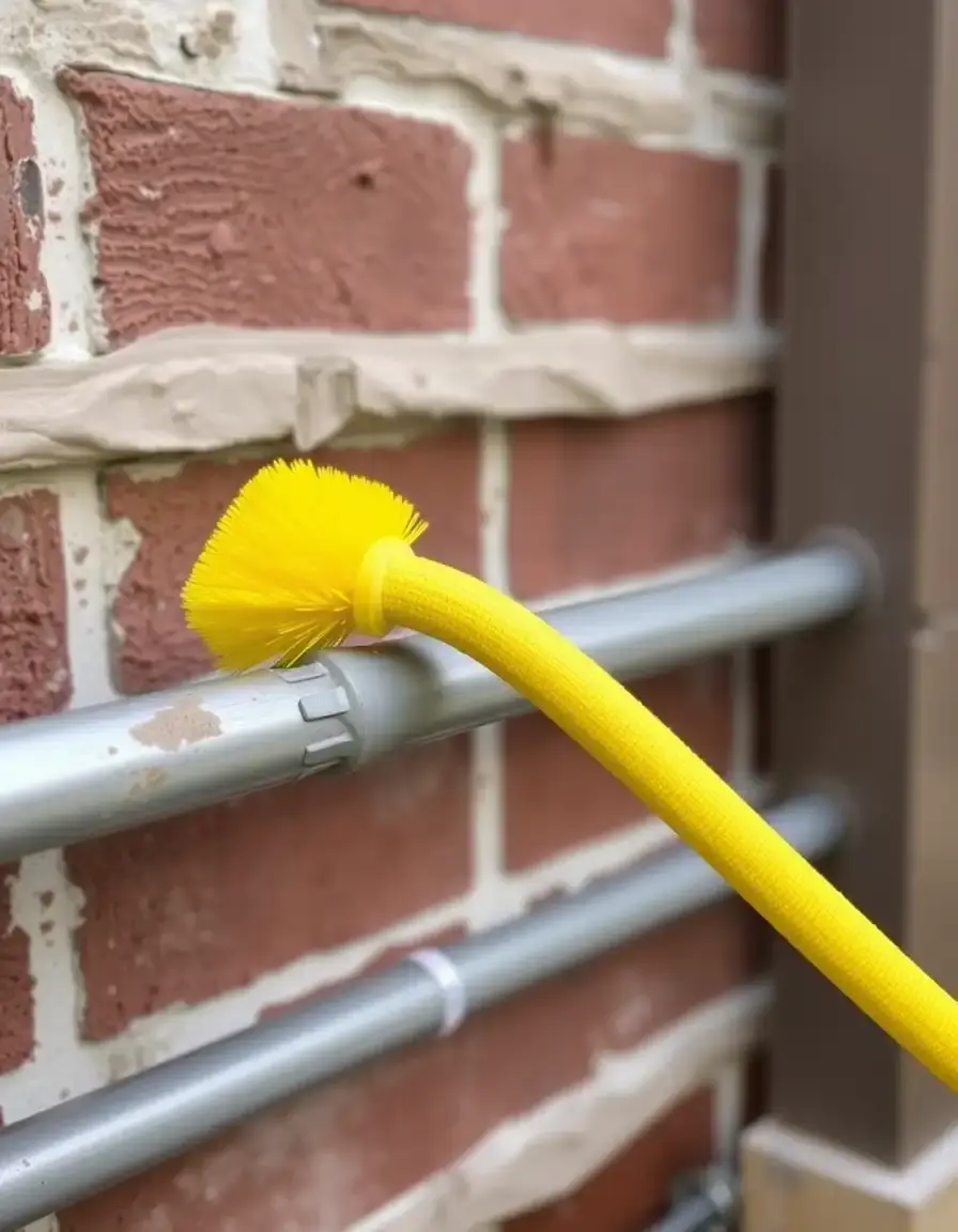 Flexible P-Trap cleaning brush