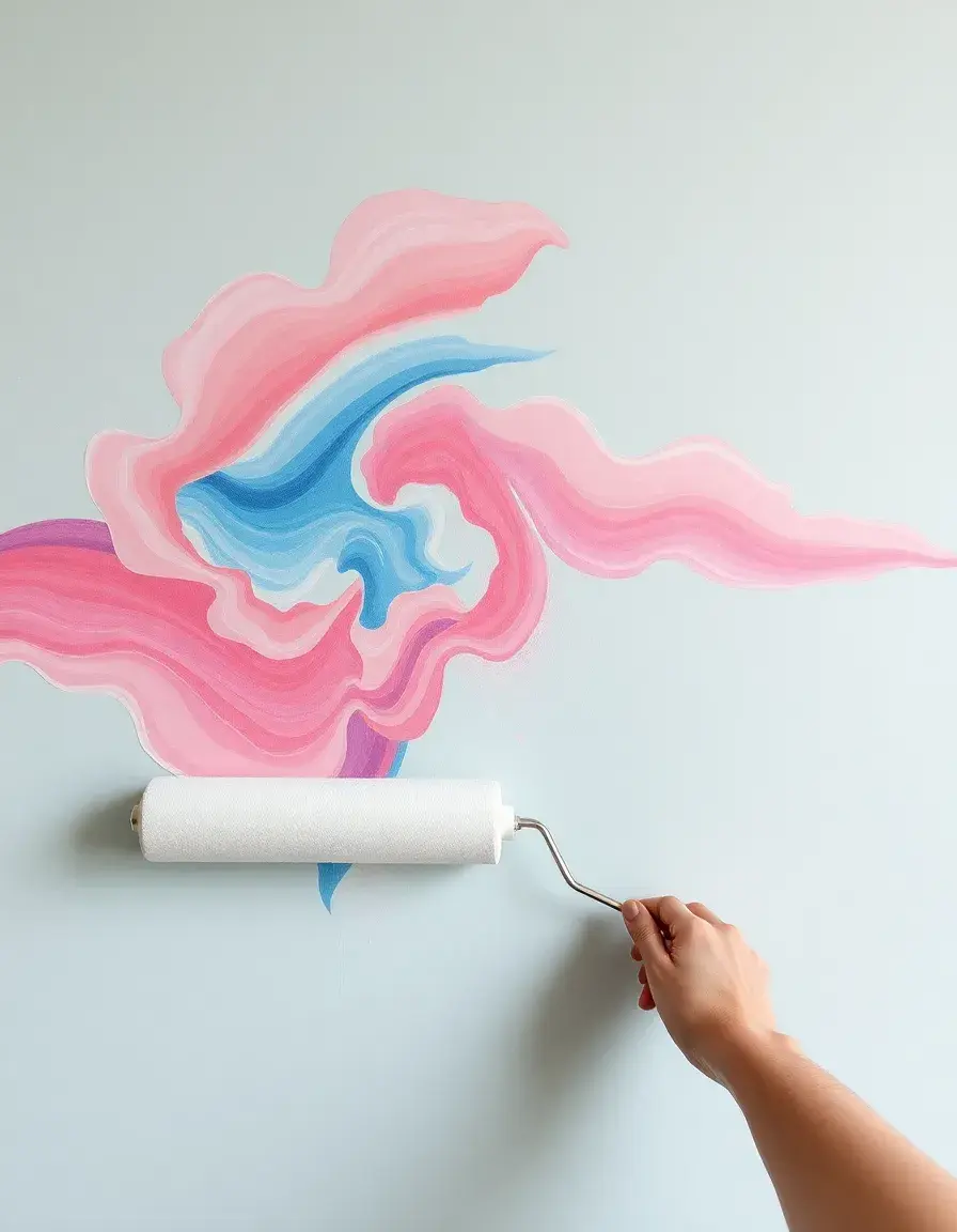Art Print Roller for textured kitchen wall art