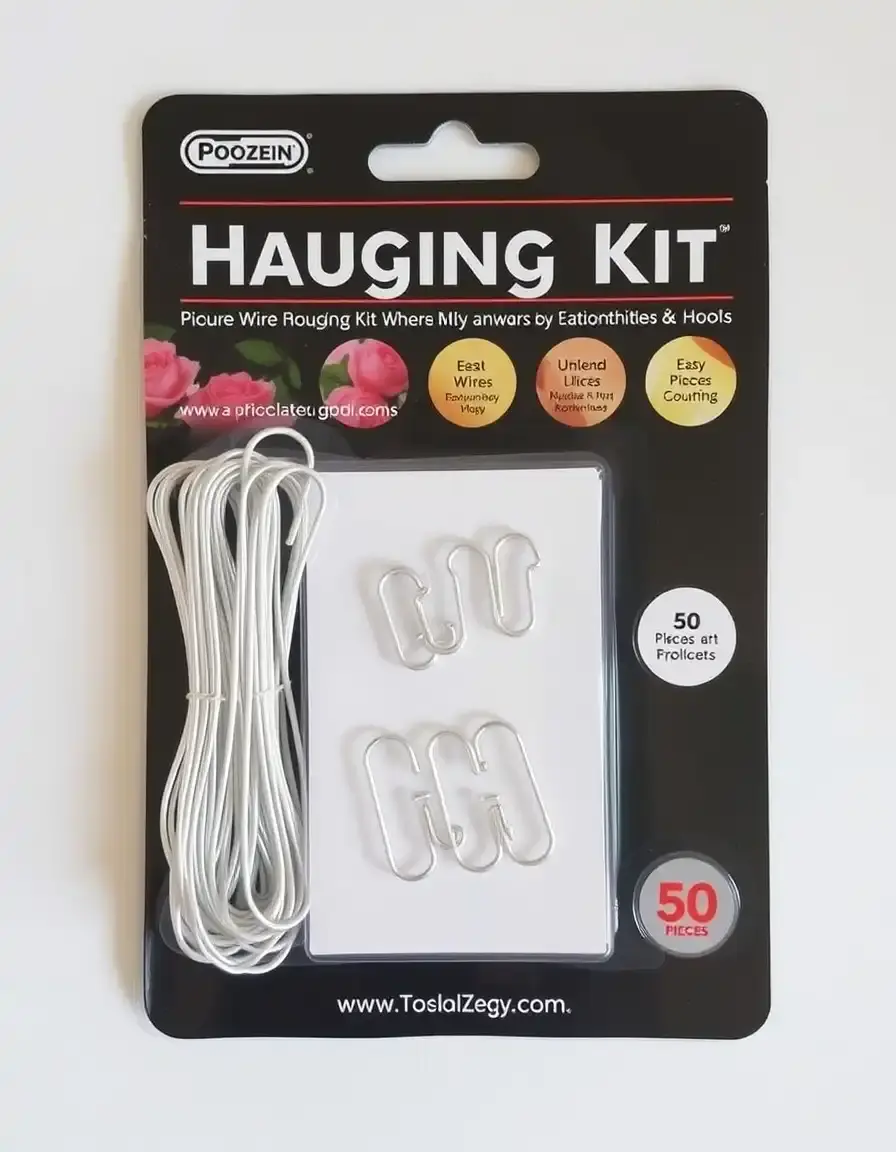 Comprehensive Picture Hanging Kit for kitchen gallery walls
