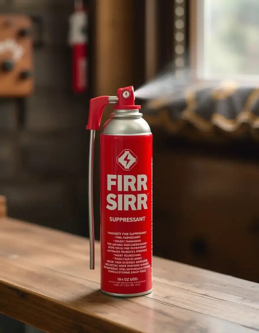 Aerosol fire suppressant spray