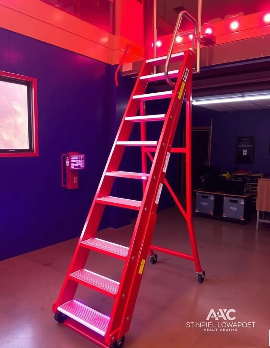 Portable 2-story fire escape ladder