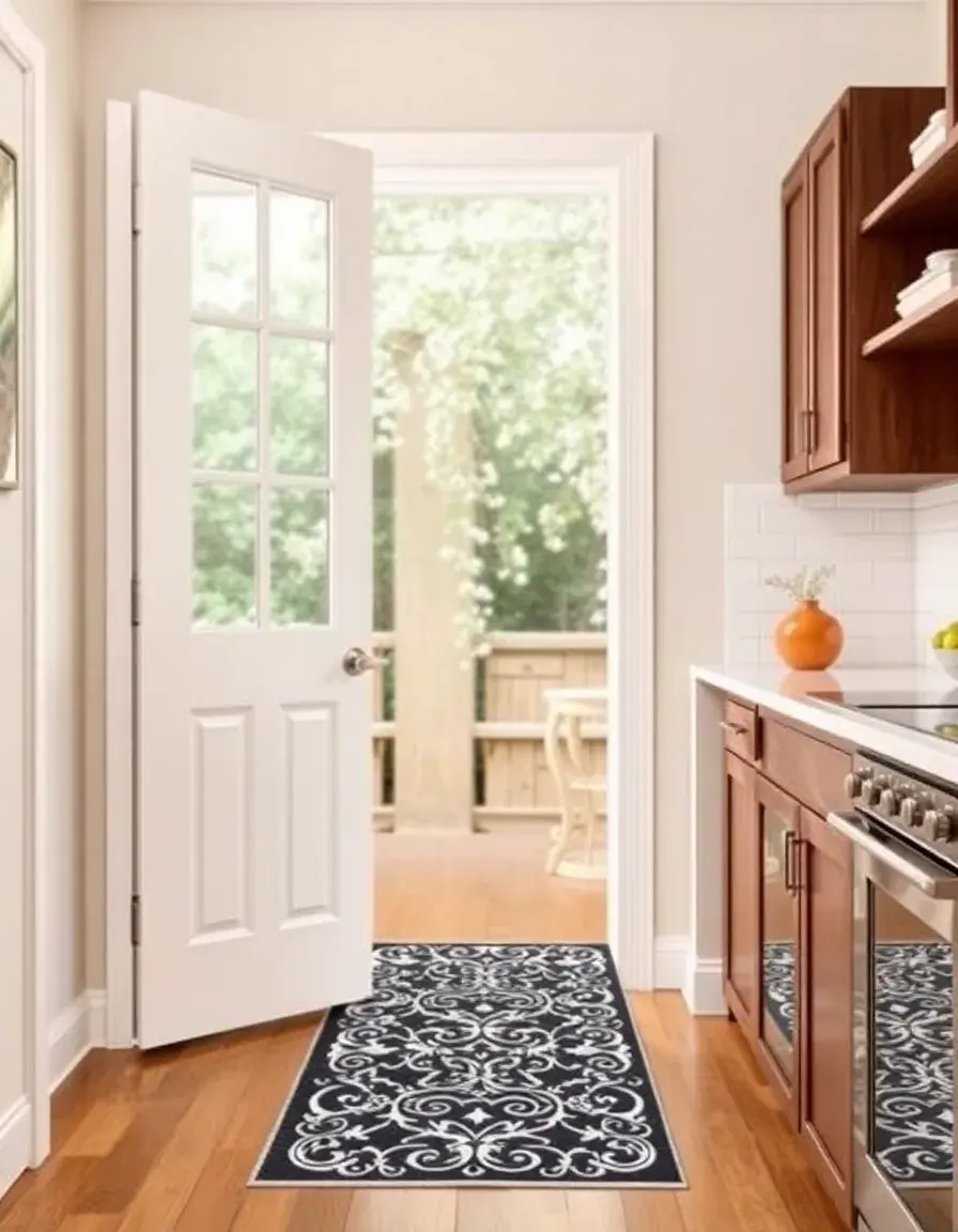 Outdoor Indoor Runner by a door