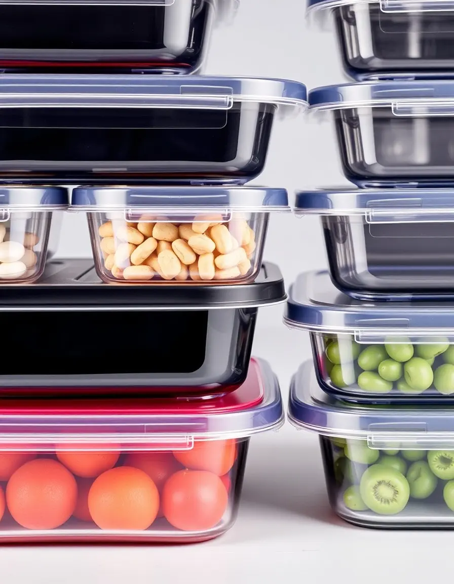 20-piece BPA free plastic storage container set