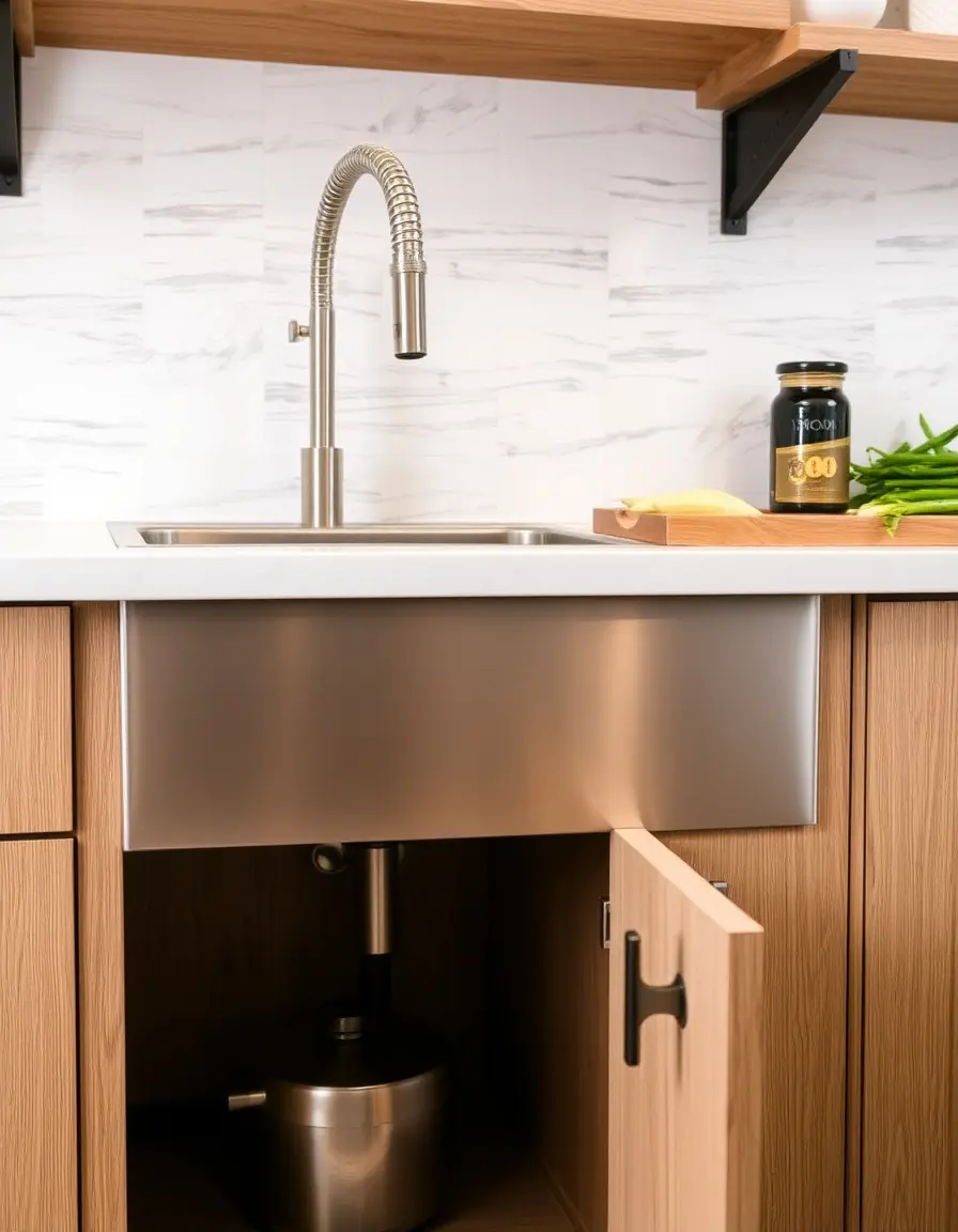 Outdoor stainless steel prep sink module with faucet