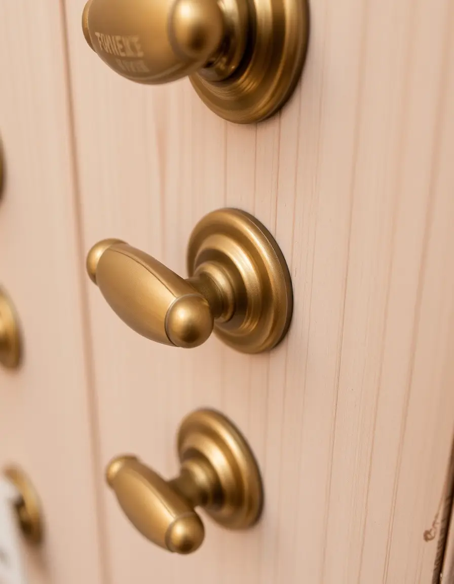 Brass Cabinet Hardware Pulls 4 inches