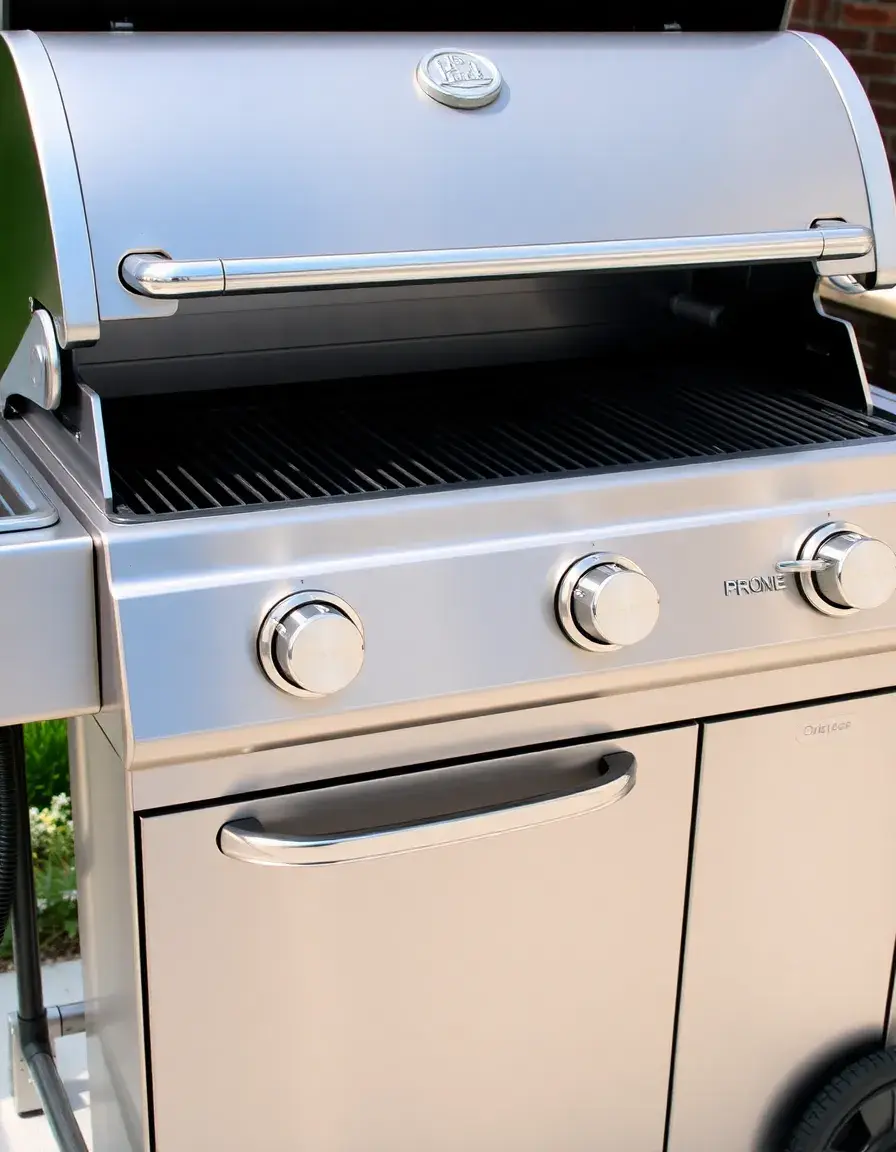 Stainless steel propane grill kit with side burner