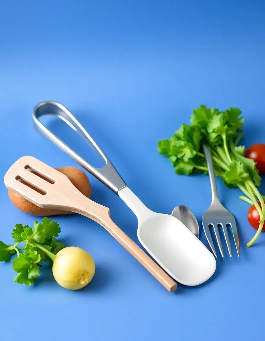 BBQ utensil set with tongs and spatula