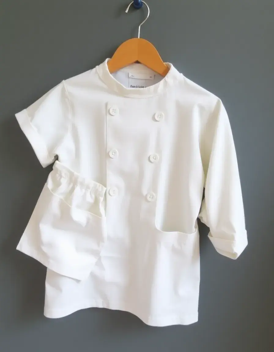 Child size chef apron and hat set
