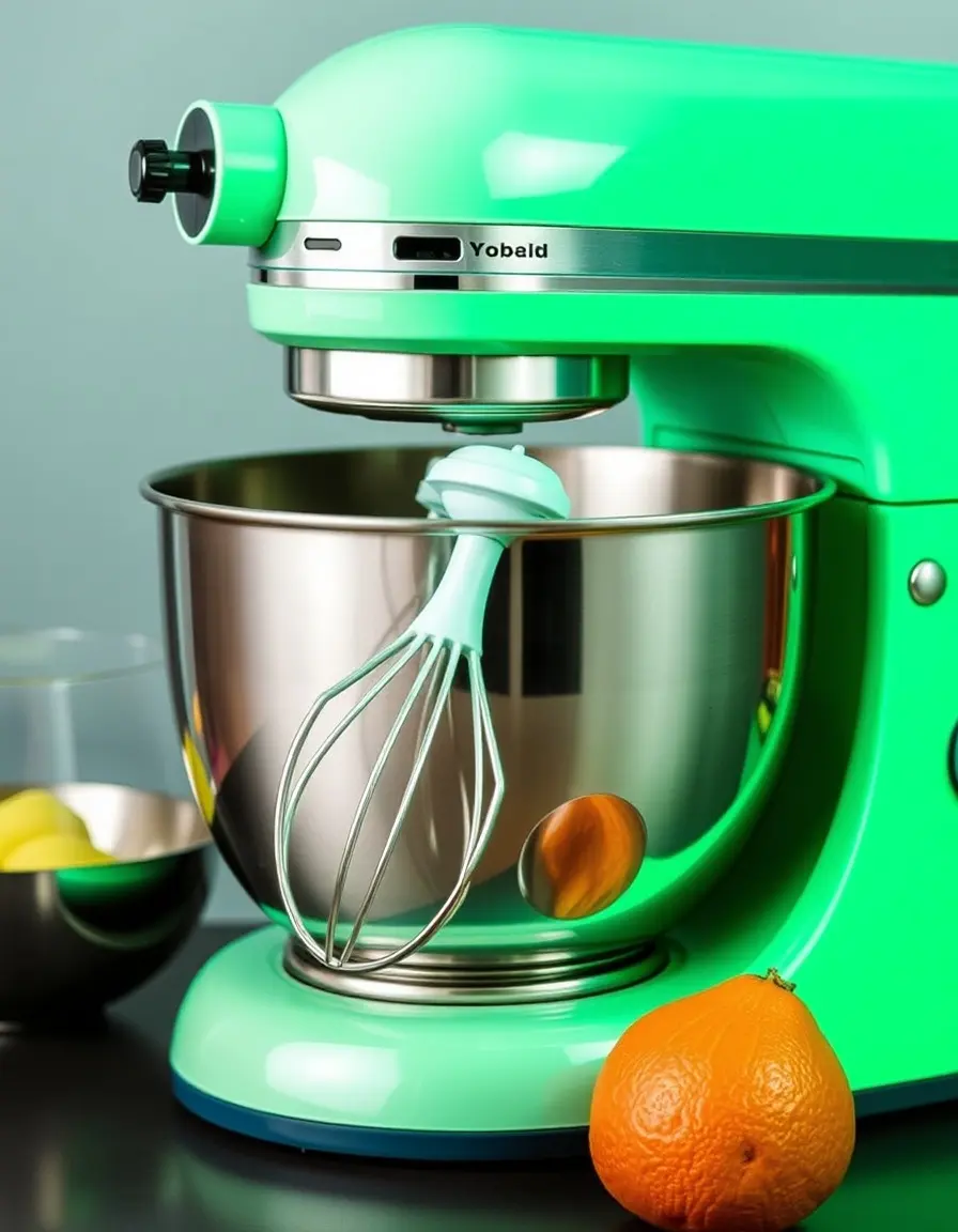 Battery operated toy mixer with bowls