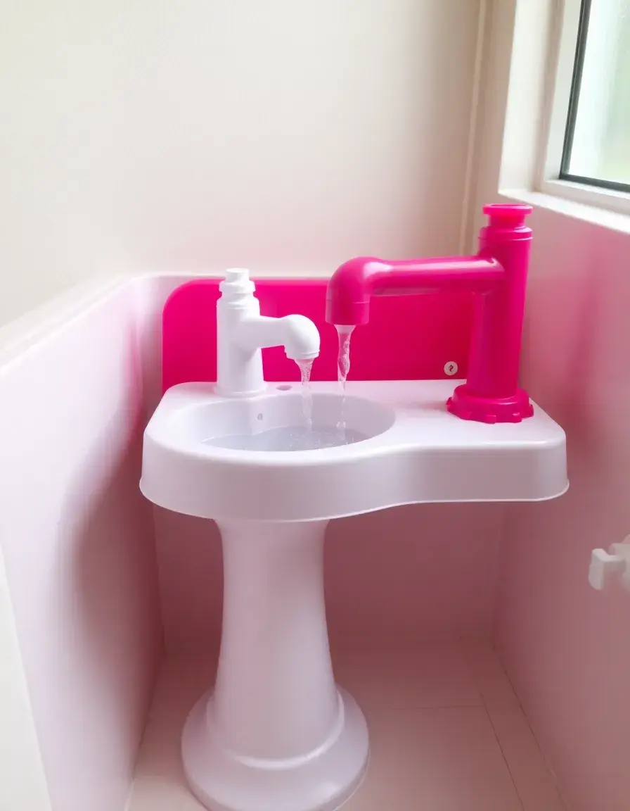 Play Sink with real running water pump action