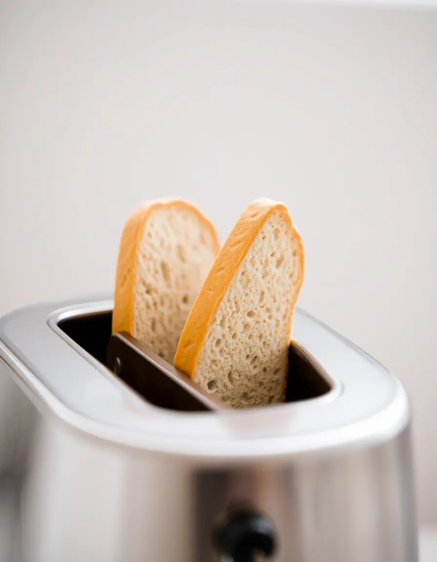 Play Toaster Set with mechanical pop-up action