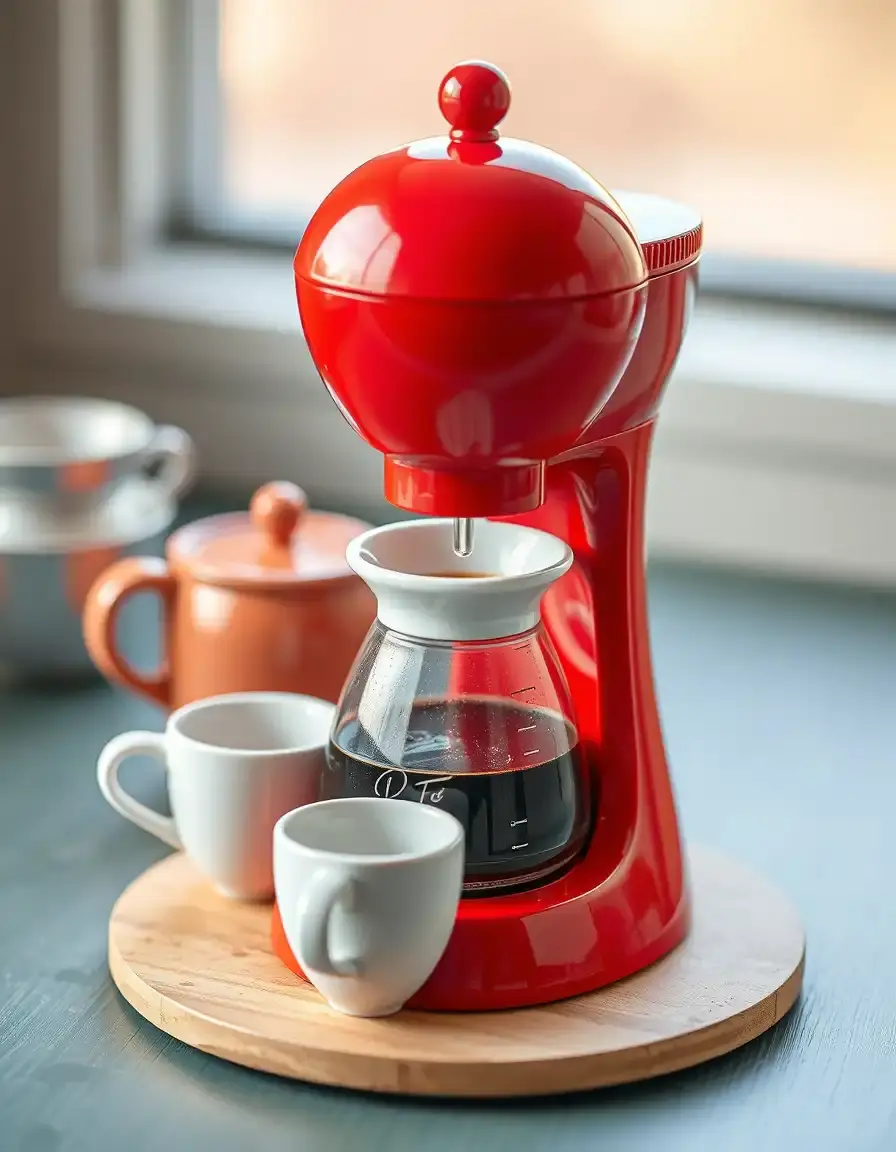 Play Coffee Maker with cups and drip simulation