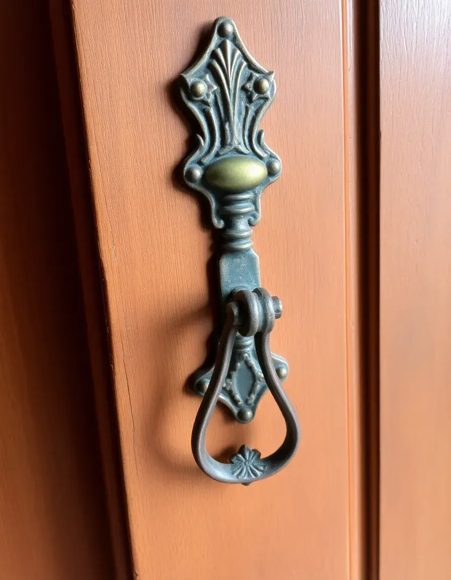 Image of hook latch for doors, antique