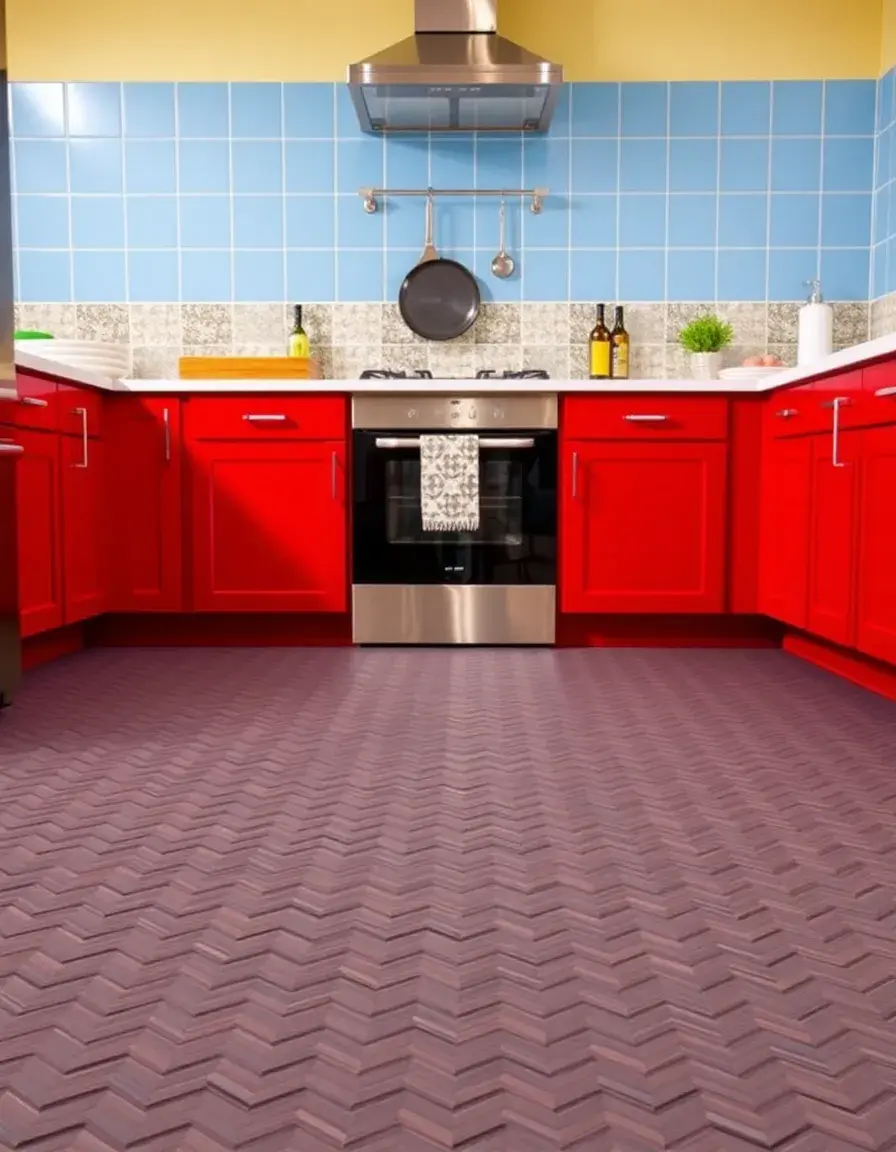 Rubber Kitchen Floor Tiles