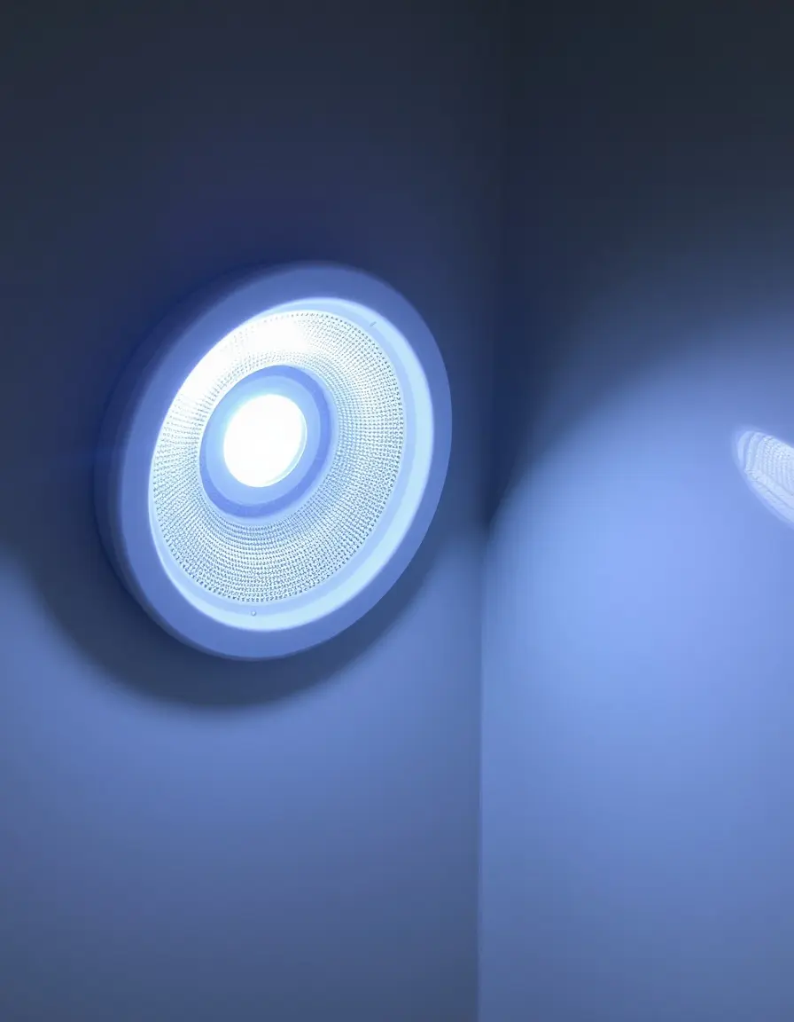 Kitchen faucet with built-in filter and LED light
