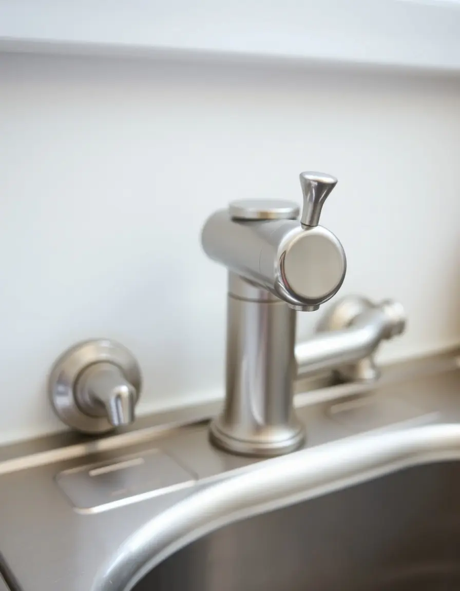 Small prep or bar sink faucet with single lever