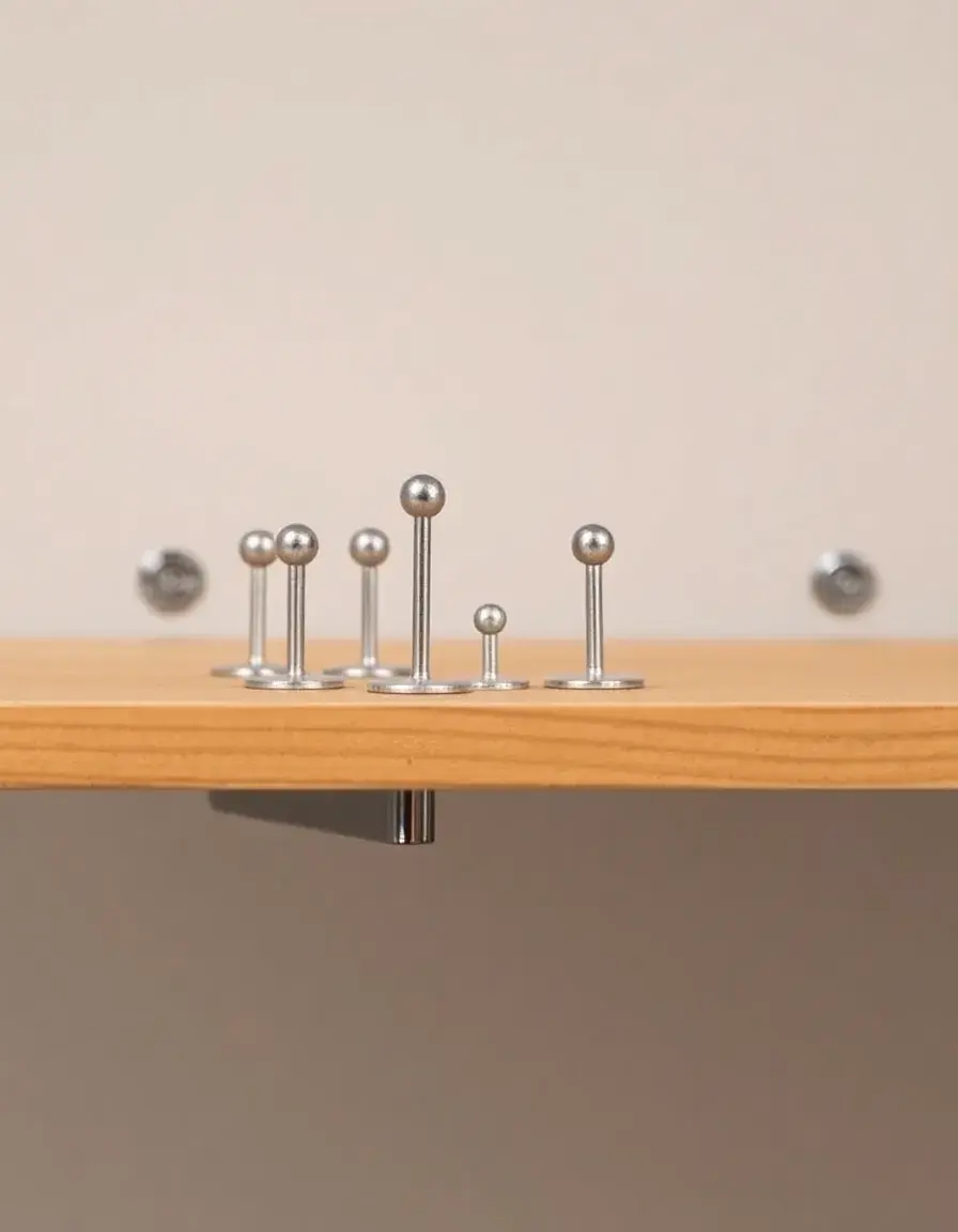 Shelf pin kit for adjustable shelving