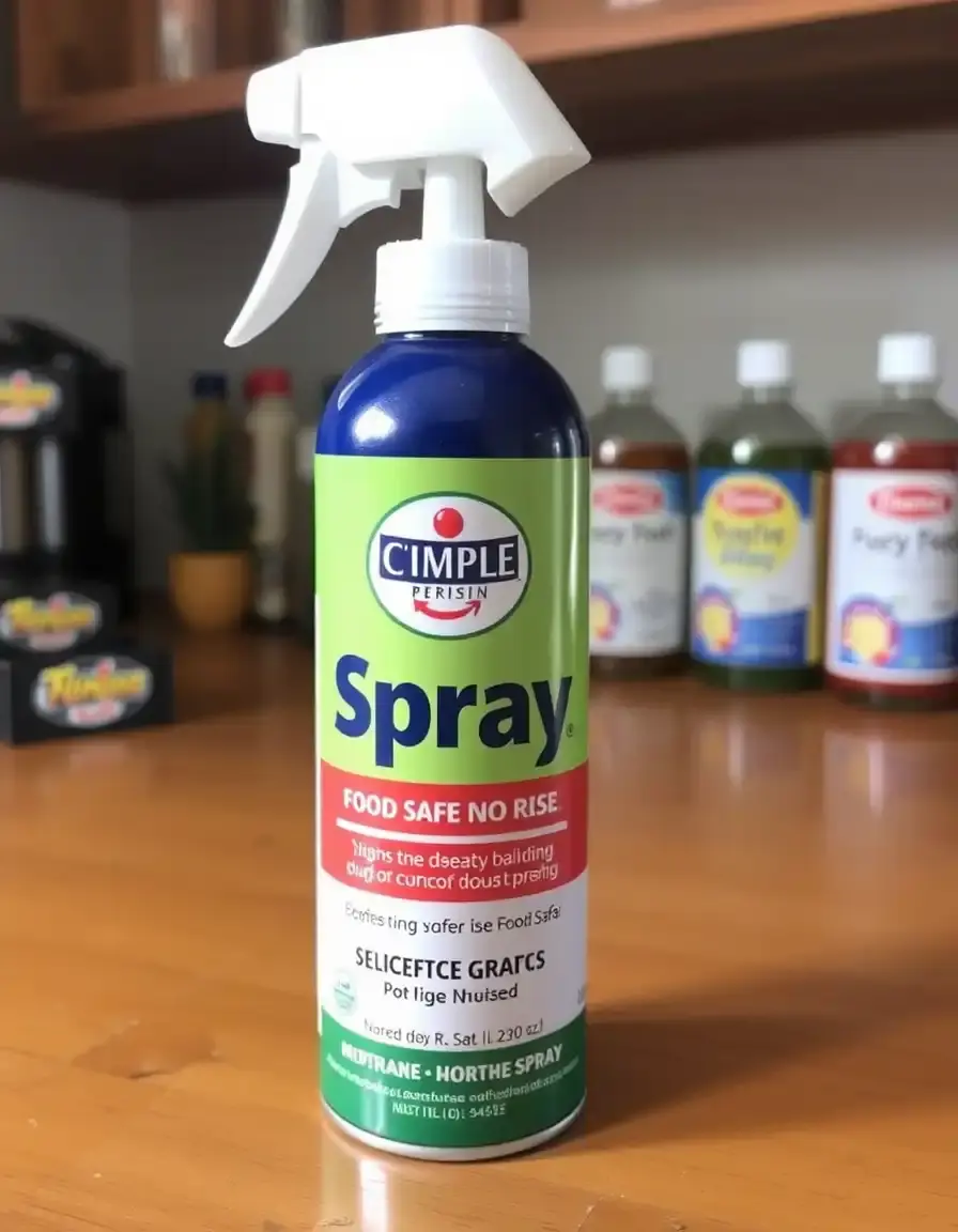 Food safe no-rinse sanitizer spray bottle