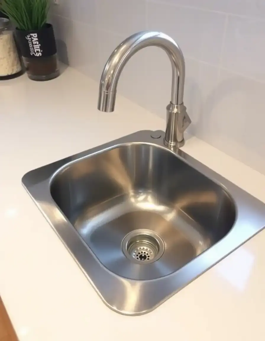 Small 15 inch stainless steel bar kitchen sink