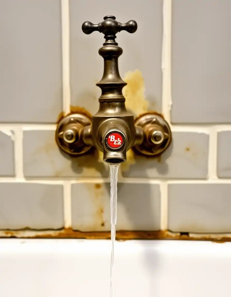 Industrial wall mount kitchen tap with long spout