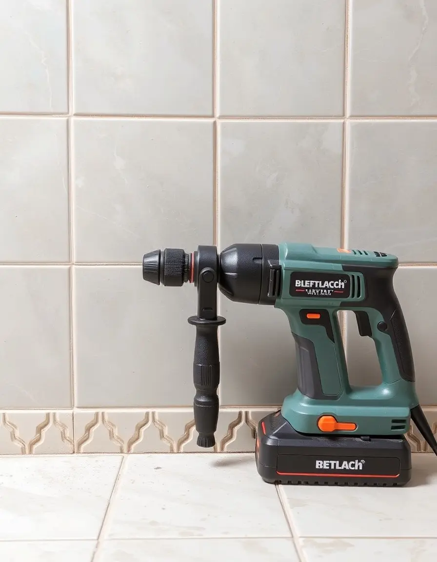 Photo of electric hammer for tiles