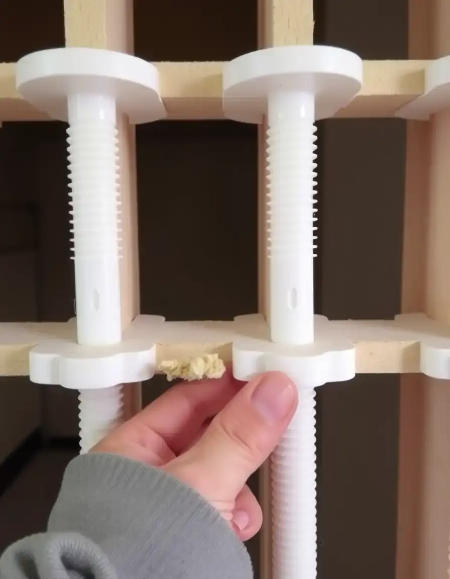 Plastic wall anchors for drywall installation
