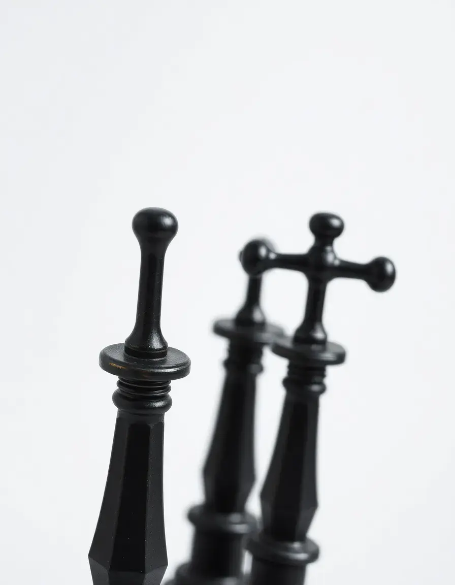 Black vintage tap with cross handles