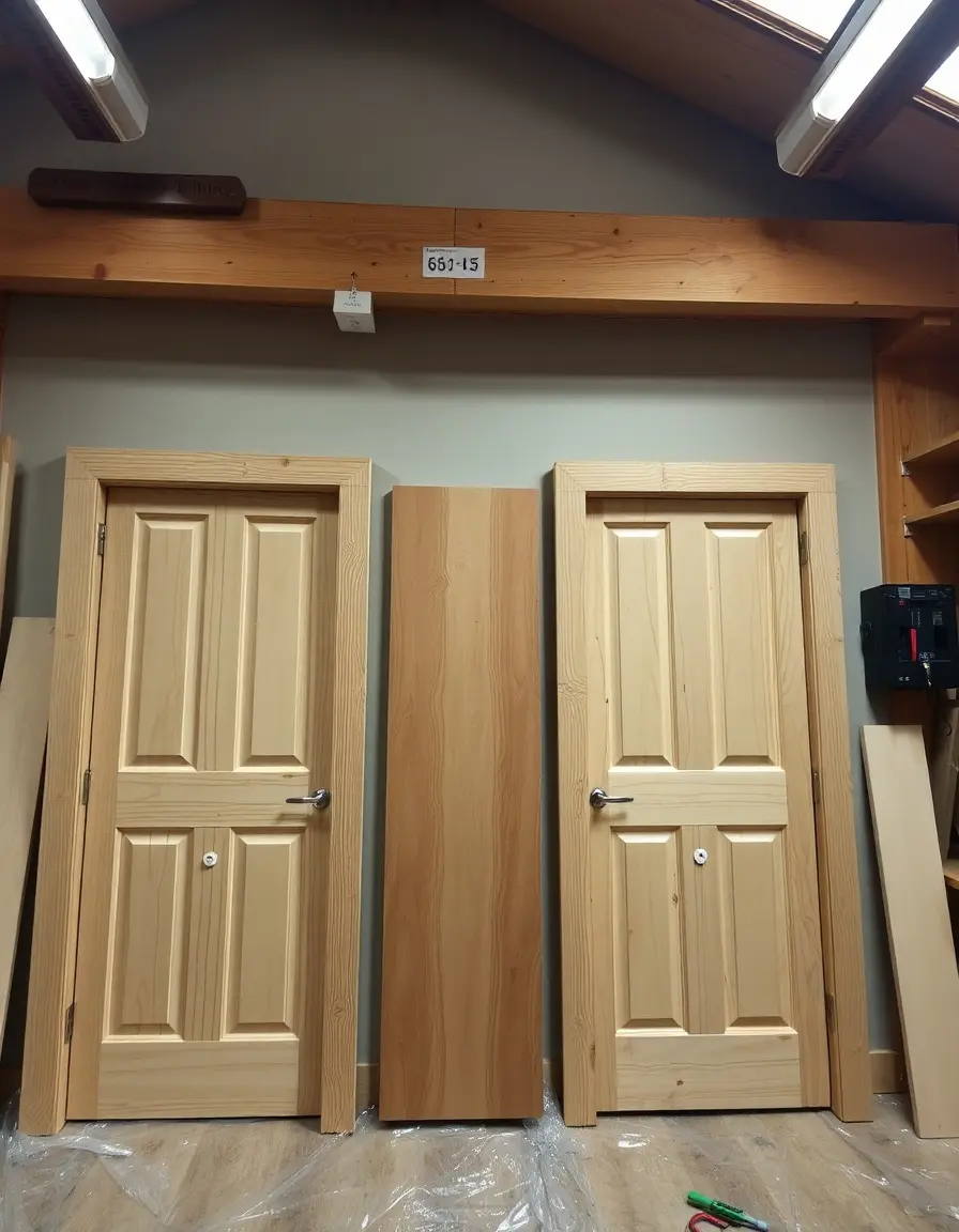 Replacement cabinet doors wood finish