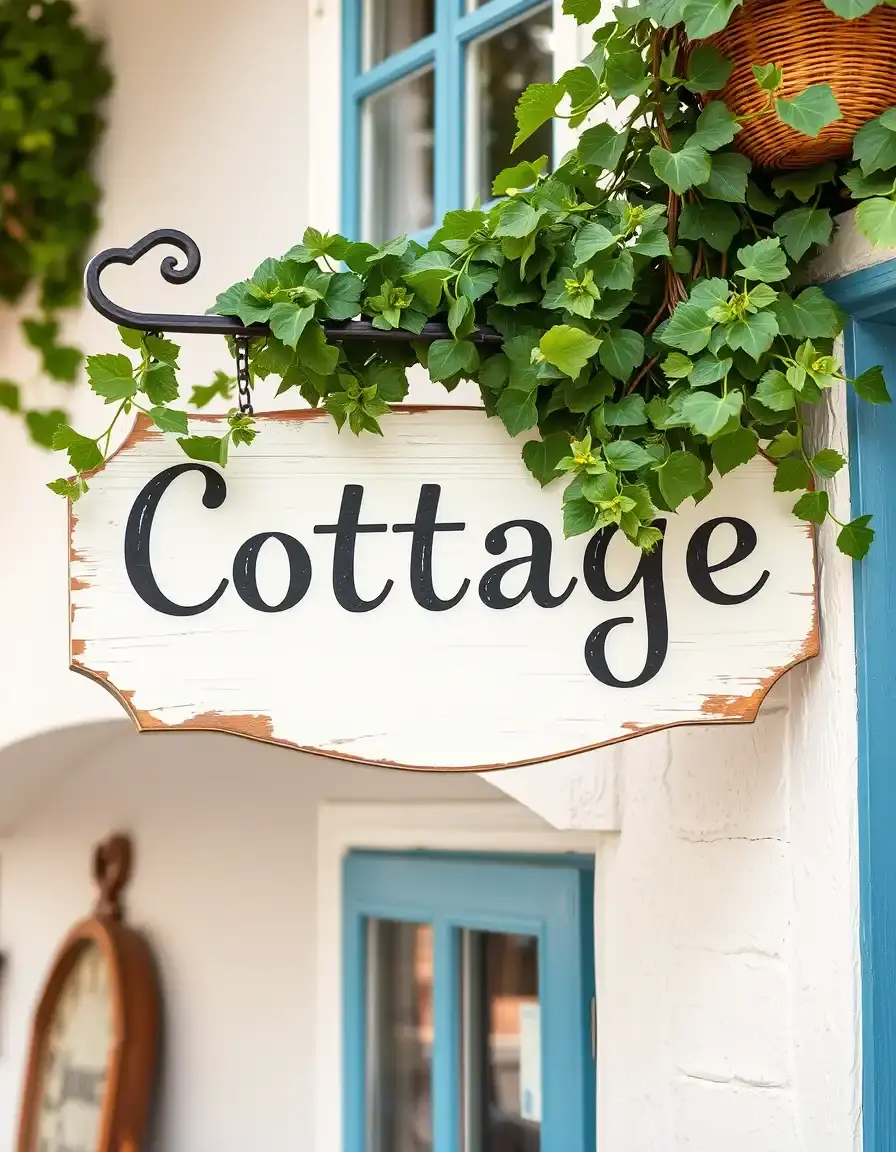 Handcrafted 'Cottage Kitchen' wooden sign