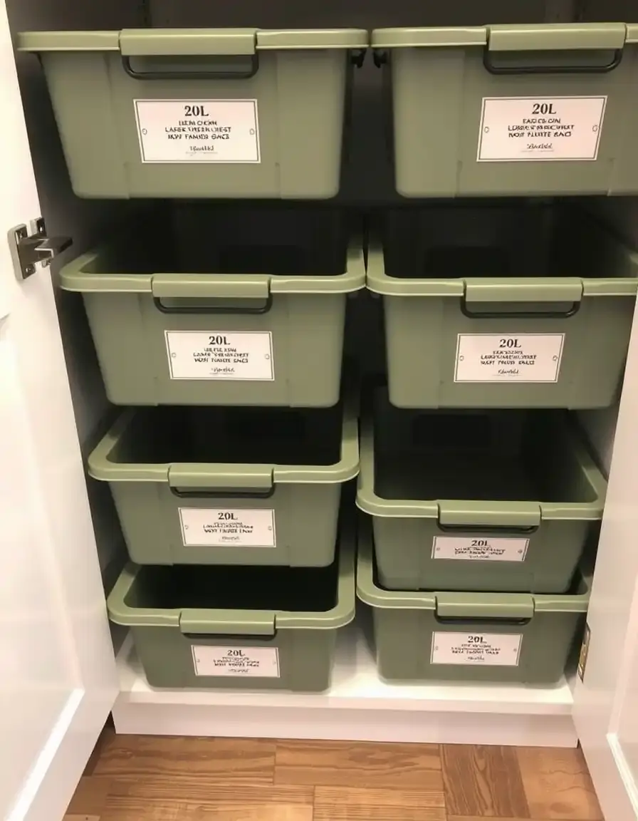 Under Sink Pull Out Double Bin