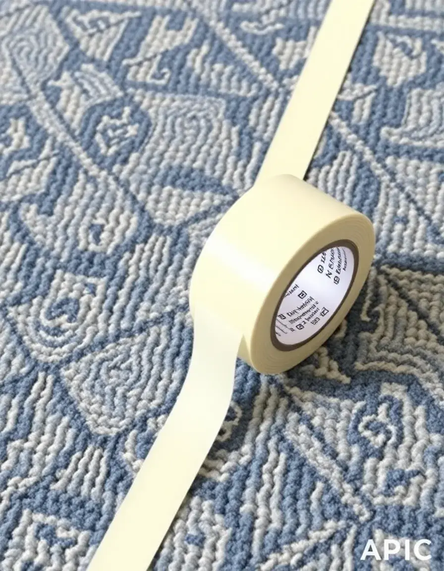 Double sided rug gripper tape for kitchen mats