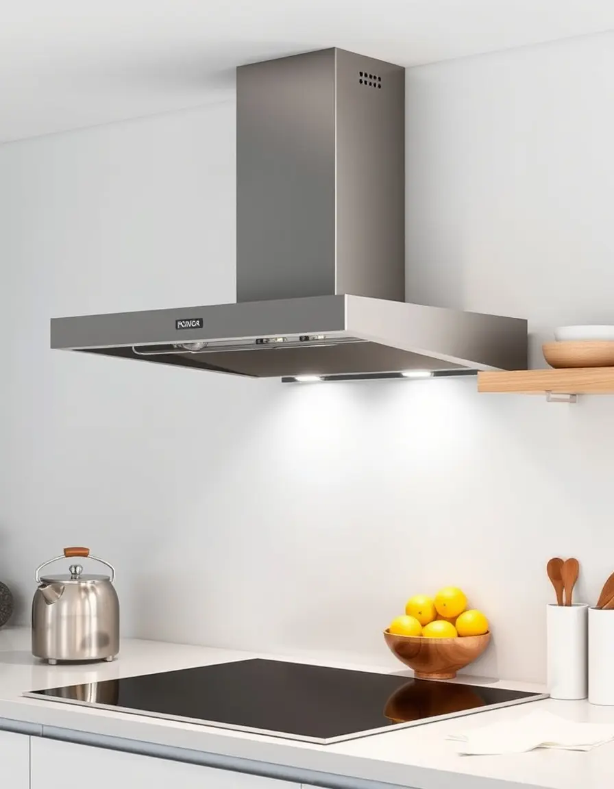 Pop-up Downdraft Kitchen Extractor from counter