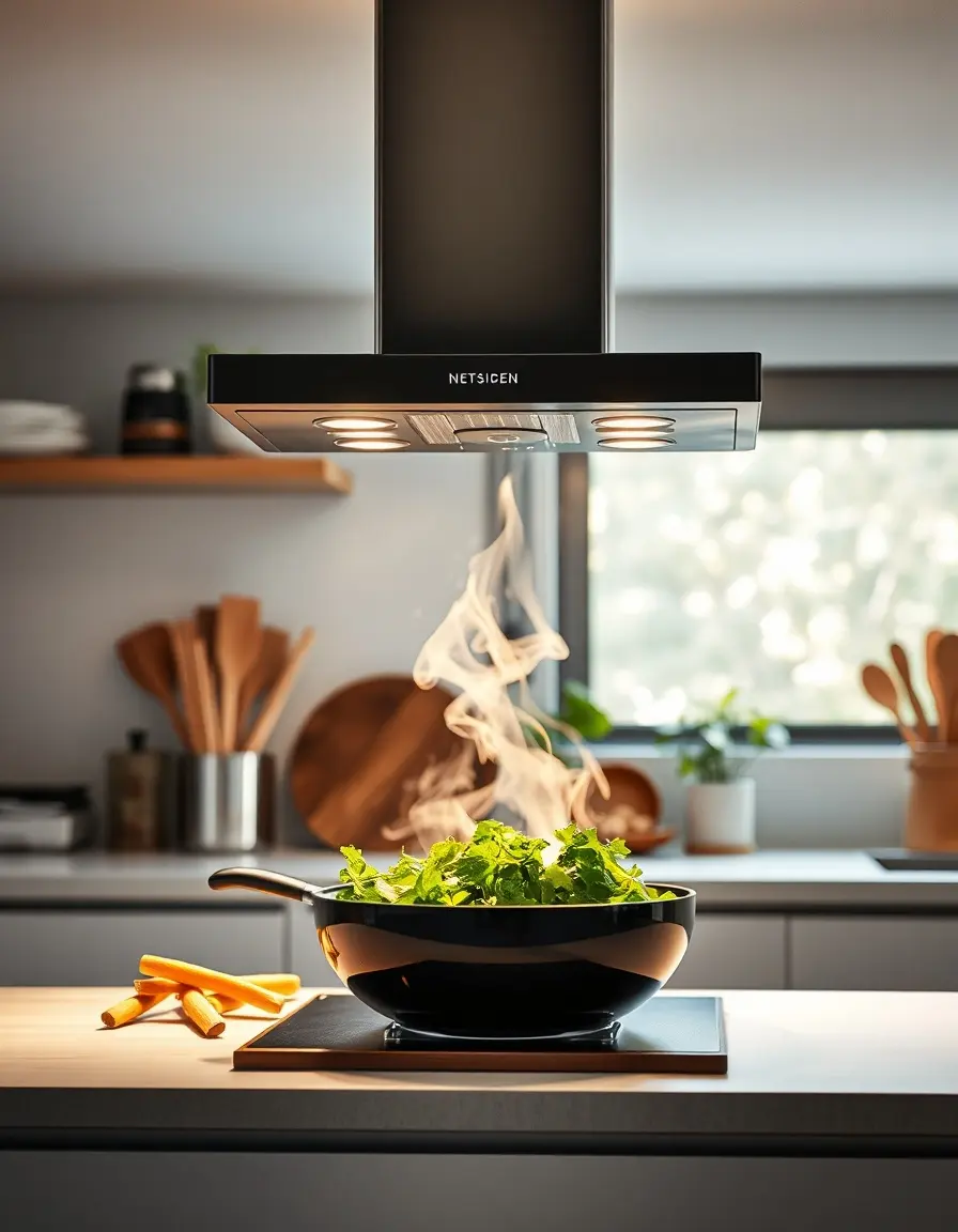 Ultra silent kitchen extractor fan low noise