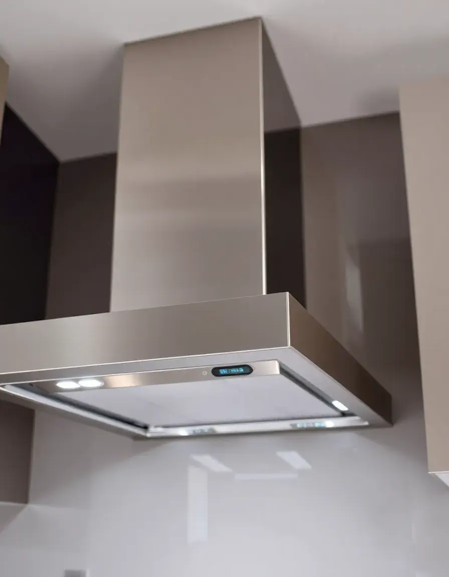 Professional series range hood extractor stainless