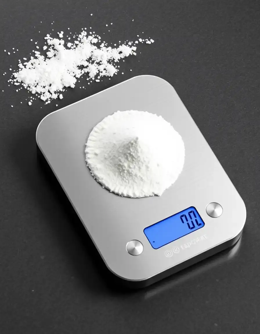 Stainless Digital Kitchen Scale 5kg capacity with flour