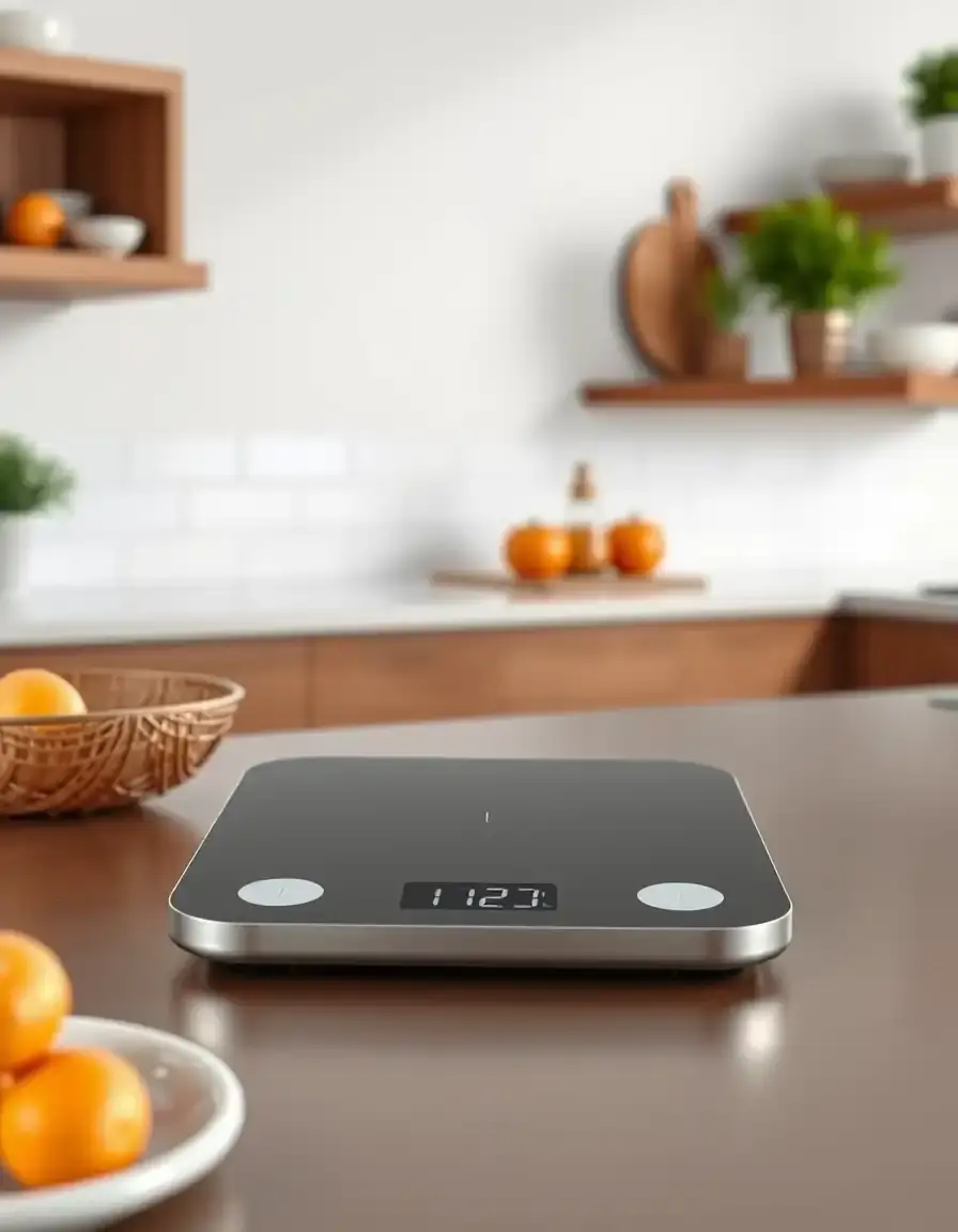 Smart Bluetooth kitchen scale for nutrition