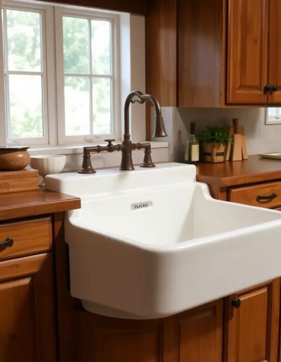 Farmhouse Apron Front Kitchen Sink in white ceramic