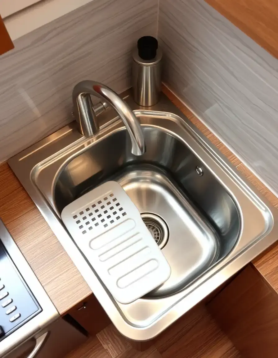Corner Kitchen Sink with Drainer Board