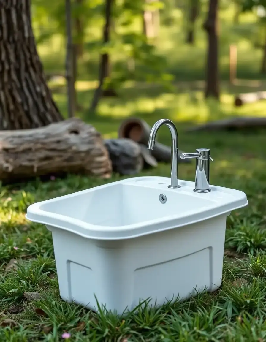 Acrylic Kitchen Sink Portable for camping