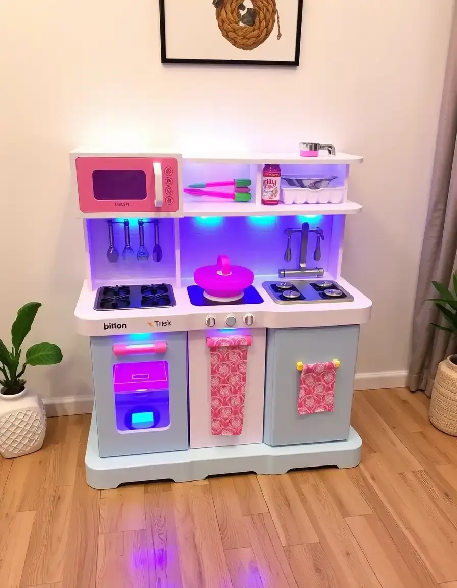 Electronic Kids Kitchen Set with Sounds and Lights