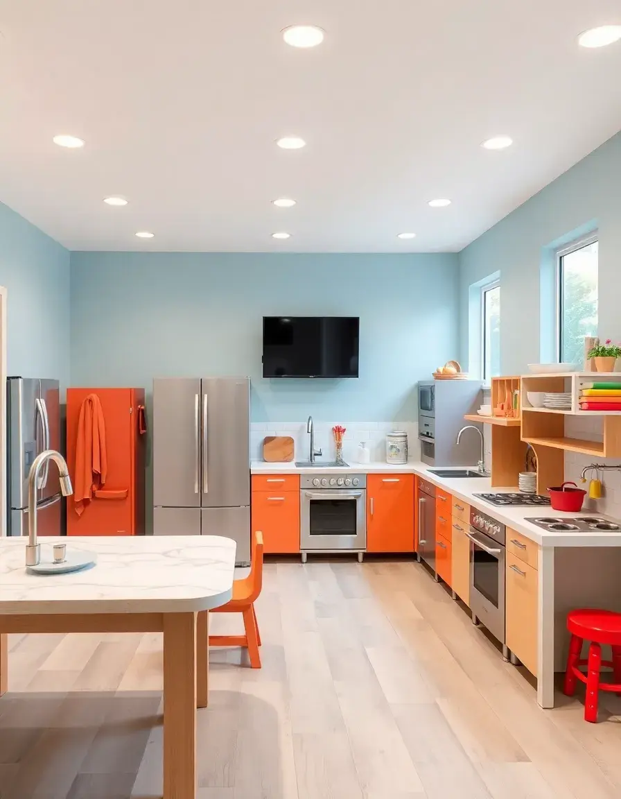 Large Group Play Kitchen with multiple stations